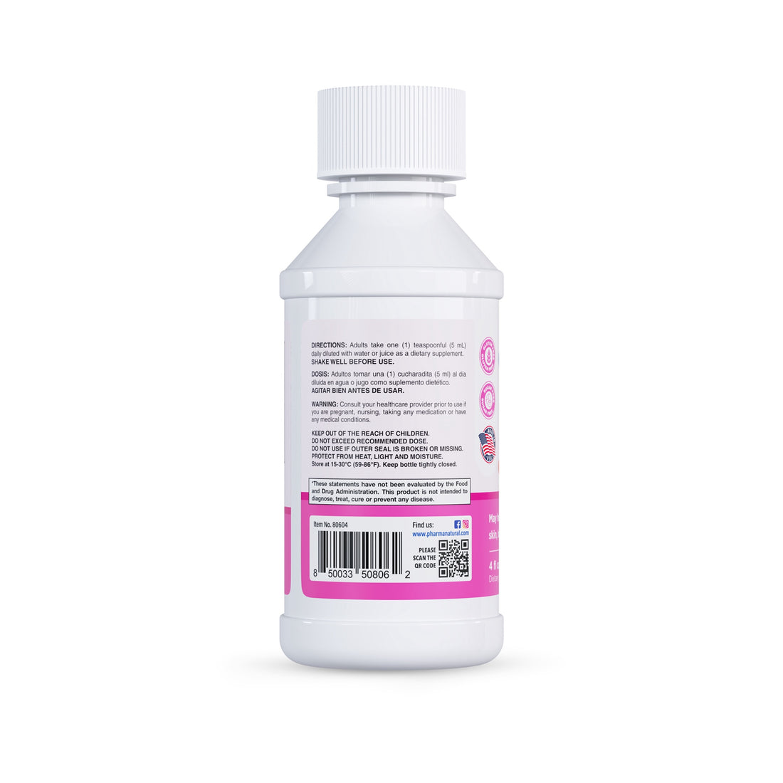 Collagen with Vitamin C Liquid 4 oz (120 ML)