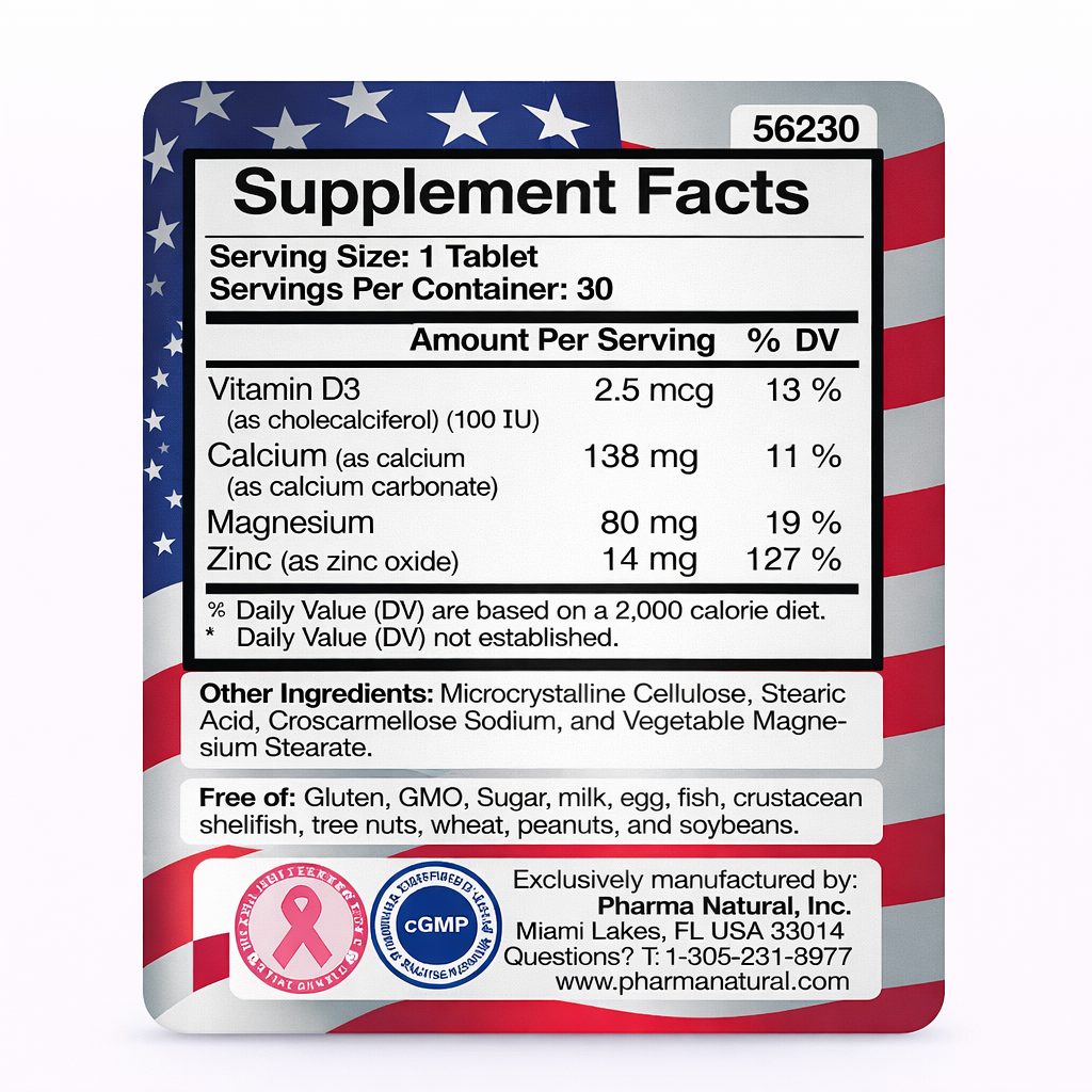 Cal-Mag-Zinc + Vit D Tabs (30 Tablets) Twin Pack