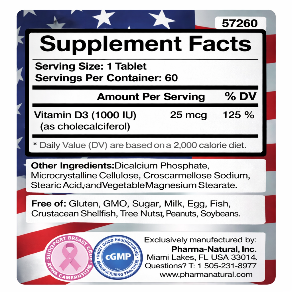 Vitamin D3 2000iu by PN – 2 (60 softgels ) Twin Pack