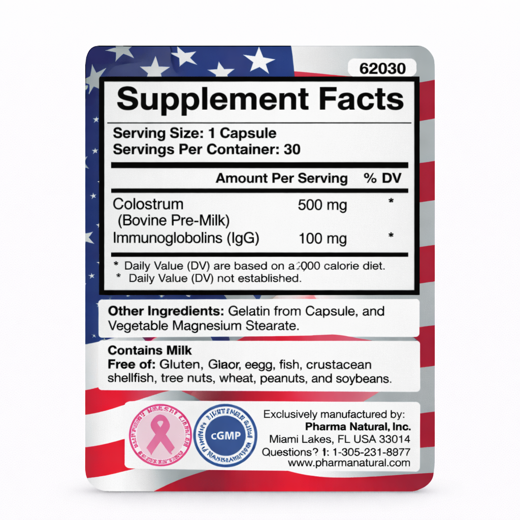 Colostrum 500mg (30 Capsules)